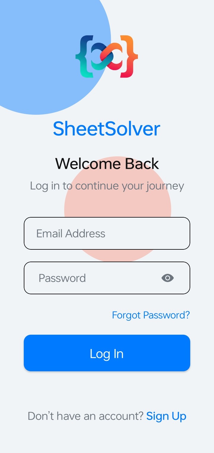 SheetSolver app on an Android phone